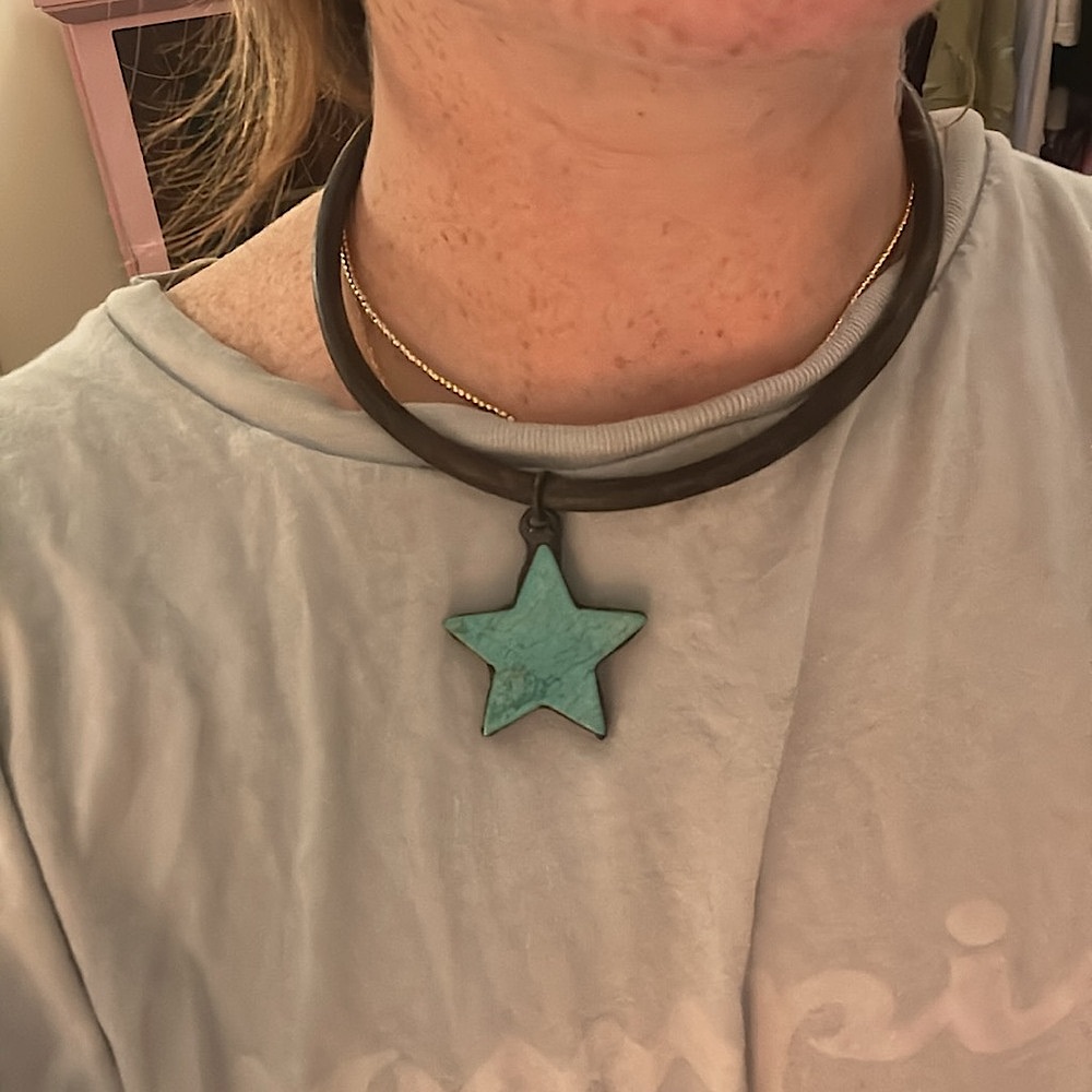 Turquoise Star Magnetic Closure Necklace
